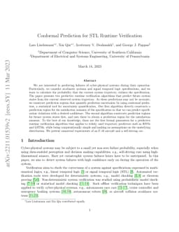 Conformal Prediction for STL Runtime Verification