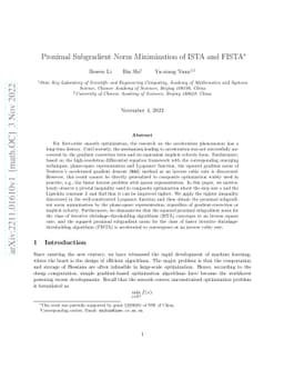 Proximal Subgradient Norm Minimization of ISTA and FISTA