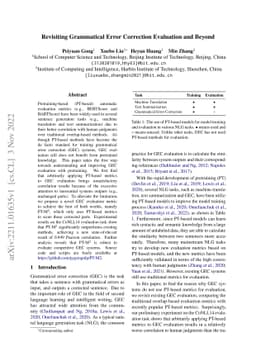 Revisiting Grammatical Error Correction Evaluation and Beyond