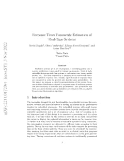 Response Times Parametric Estimation of Real-Time Systems