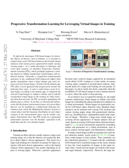 Progressive Transformation Learning for Leveraging Virtual Images in
  Training