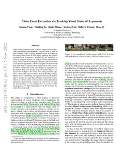 Video Event Extraction via Tracking Visual States of Arguments