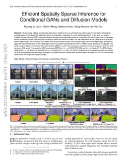 Efficient Spatially Sparse Inference for Conditional GANs and Diffusion
  Models