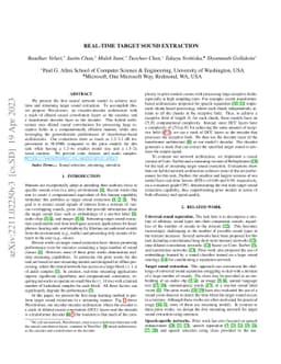 Real-Time Target Sound Extraction