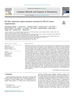 ISA-Net: Improved spatial attention network for PET-CT tumor
  segmentation