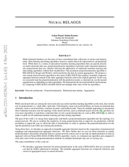 Neural RELAGGS