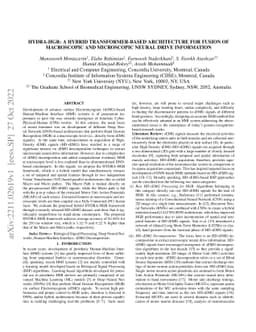 HYDRA-HGR: A Hybrid Transformer-based Architecture for Fusion of
  Macroscopic and Microscopic Neural Drive Information