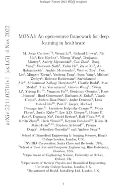 MONAI: An open-source framework for deep learning in healthcare