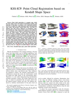 KSS-ICP: Point Cloud Registration based on Kendall Shape Space