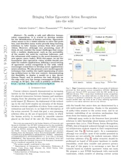 Bringing Online Egocentric Action Recognition into the wild