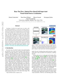 Hear The Flow: Optical Flow-Based Self-Supervised Visual Sound Source
  Localization