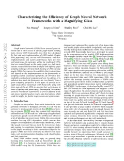 Characterizing the Efficiency of Graph Neural Network Frameworks with a
  Magnifying Glass