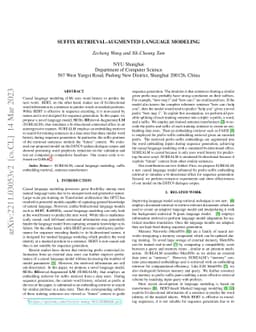 Suffix Retrieval-Augmented Language Modeling