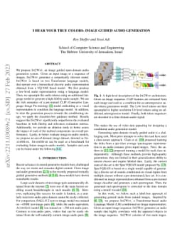 I Hear Your True Colors: Image Guided Audio Generation