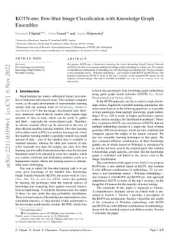 KGTN-ens: Few-Shot Image Classification with Knowledge Graph Ensembles