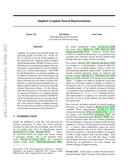 Implicit Graphon Neural Representation