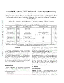 Group DETR v2: Strong Object Detector with Encoder-Decoder Pretraining