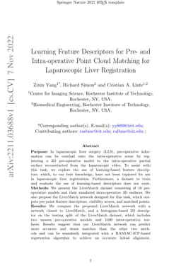 Learning Feature Descriptors for Pre- and Intra-operative Point Cloud
  Matching for Laparoscopic Liver Registration