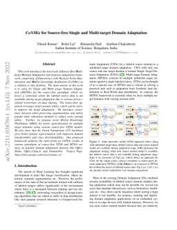 CoNMix for Source-free Single and Multi-target Domain Adaptation