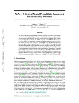 NSNet: A General Neural Probabilistic Framework for Satisfiability
  Problems