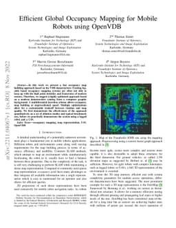 Efficient Global Occupancy Mapping for Mobile Robots using OpenVDB