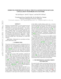 Improving performance of real-time full-band blind packet-loss
  concealment with predictive network