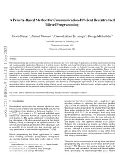 A Penalty-Based Method for Communication-Efficient Decentralized Bilevel
  Programming