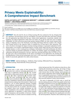 Privacy Meets Explainability: A Comprehensive Impact Benchmark