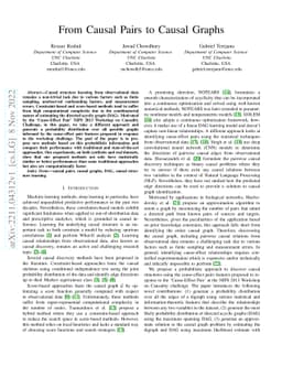 From Causal Pairs to Causal Graphs
