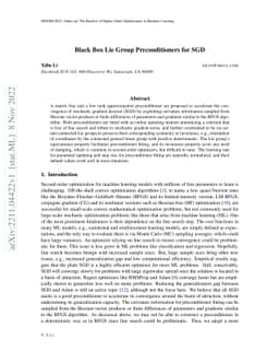 Black Box Lie Group Preconditioners for SGD