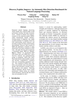 Discover, Explanation, Improvement: An Automatic Slice Detection
  Framework for Natural Language Processing