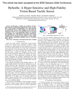 HySenSe: A Hyper-Sensitive and High-Fidelity Vision-Based Tactile Sensor