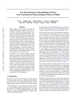 Few-Shot Character Understanding in Movies as an Assessment to
  Meta-Learning of Theory-of-Mind