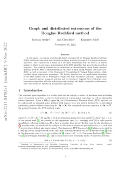Graph and distributed extensions of the Douglas-Rachford method