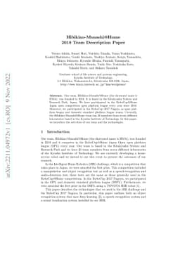 Hibikino-Musashi@Home 2018 Team Description Paper