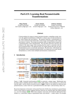 ParGAN: Learning Real Parametrizable Transformations