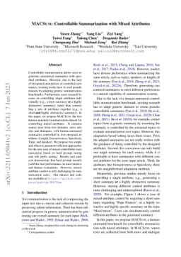 MACSum: Controllable Summarization with Mixed Attributes