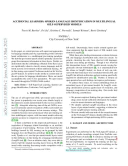 Accidental Learners: Spoken Language Identification in Multilingual
  Self-Supervised Models