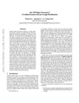 Are All Edges Necessary? A Unified Framework for Graph Purification
