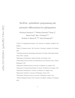 TreeFlow: probabilistic programming and automatic differentiation for
  phylogenetics