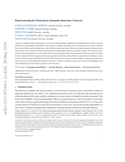 Deep Learning for Time Series Anomaly Detection: A Survey