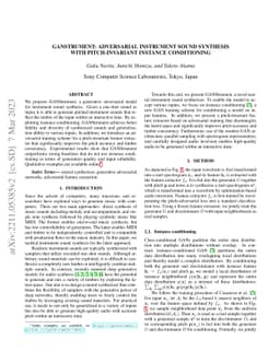 GANStrument: Adversarial Instrument Sound Synthesis with Pitch-invariant
  Instance Conditioning