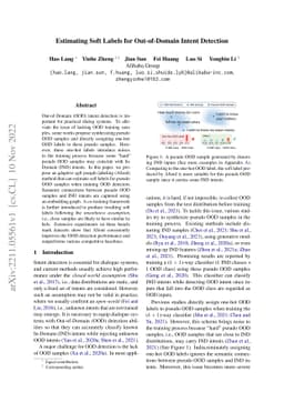 Estimating Soft Labels for Out-of-Domain Intent Detection