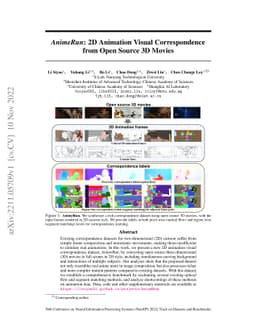 AnimeRun: 2D Animation Visual Correspondence from Open Source 3D Movies