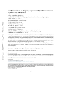 Casual Conversations v2: Designing a large consent-driven dataset to
  measure algorithmic bias and robustness