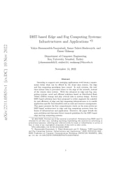 DHT-based Edge and Fog Computing Systems: Infrastructures and
  Applications