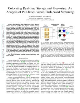 Colocating Real-time Storage and Processing: An Analysis of Pull-based
  versus Push-based Streaming