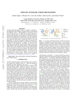 Open-Set Automatic Target Recognition