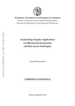 Accelerating Irregular Applications via Efficient Synchronization and
  Data Access Techniques