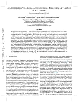 Semi-supervised Variational Autoencoder for Regression: Application on
  Soft Sensors